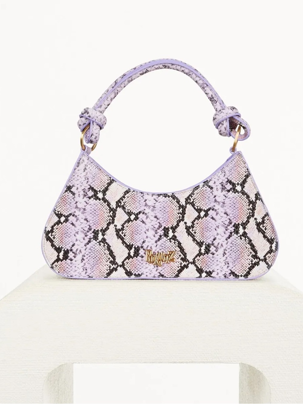 Bratz x Cult Gaia Purple Python Snakeskin Shoulder Bag Rare Y2K Bag